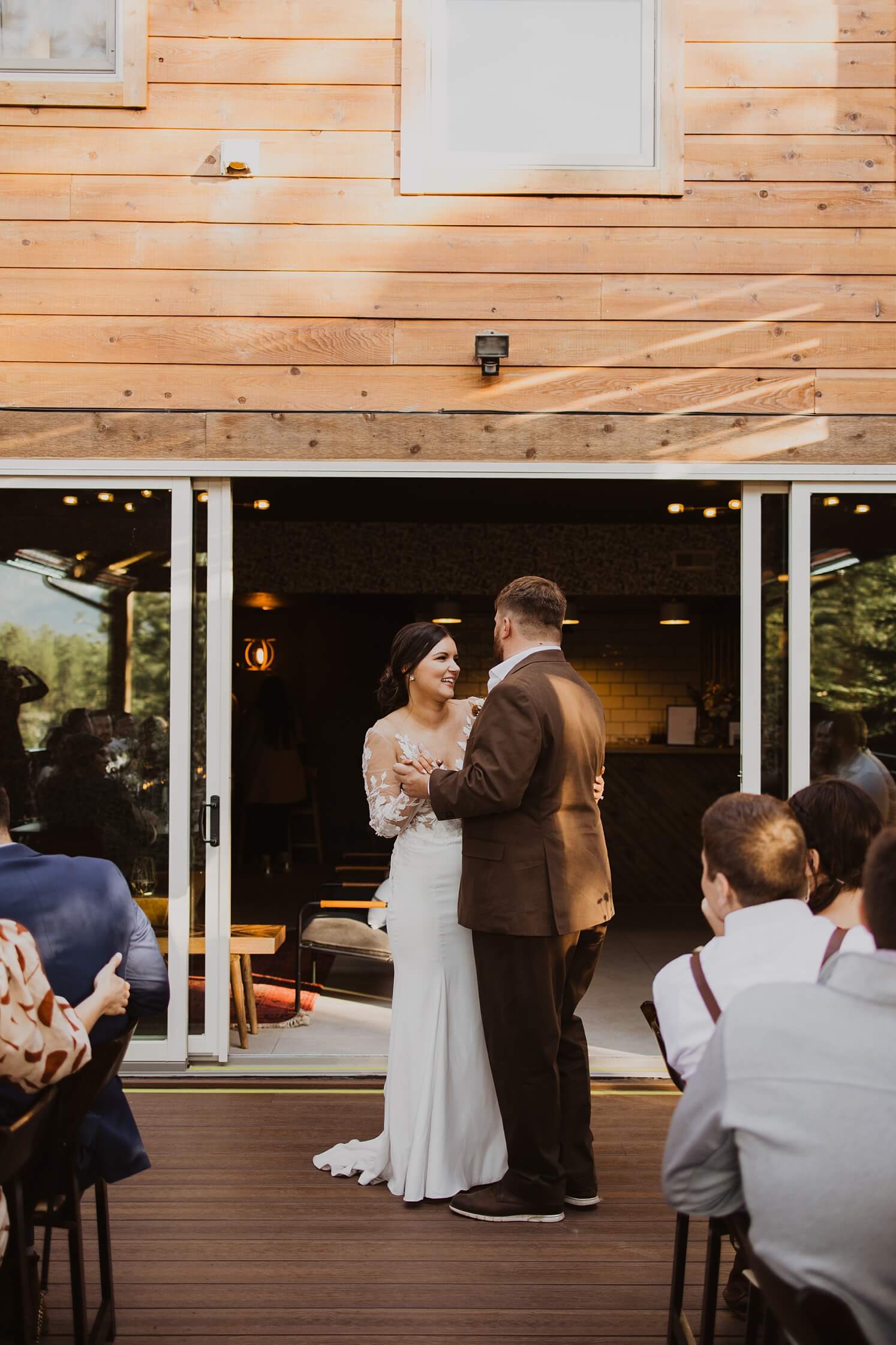 Bride and groom's first dance at Evergreen wedding venue | McArthur Weddings and Events